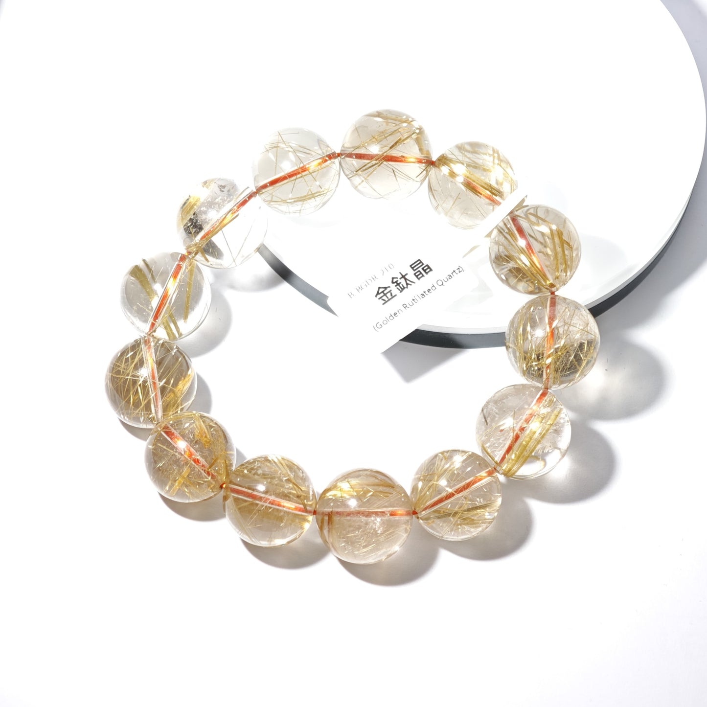 17mm+/- 金鈦晶(Golden Rutilated Quartz) - B-BGDR-210