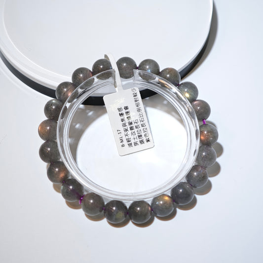 9mm+/- 橙光拉長石 - B-ML-17