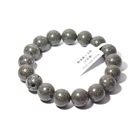12mm+/- 霊峰富士溶岩 水研磨(FUJI Lava Stone) - JP-FJ-85