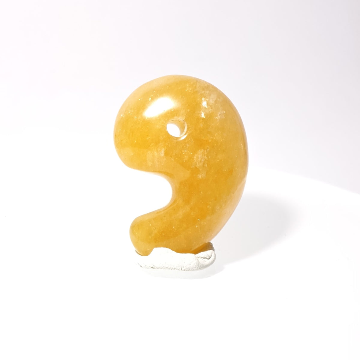 【33mm勾玉】静岡水晶 - 淺黃(Sizuoka Quartz) - MT-SQ-19
