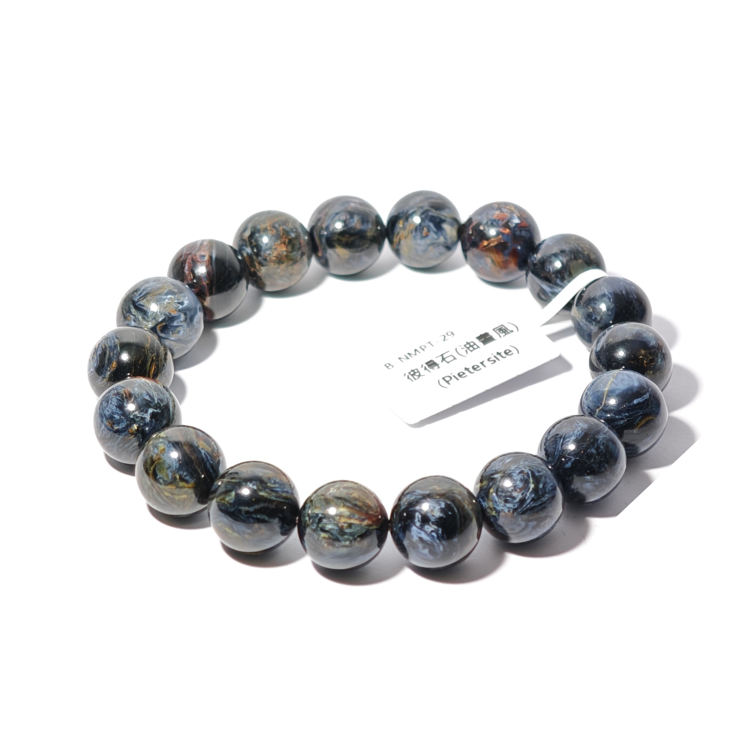 12mm+/- 彼得石-油畫風(Pietersite) - B-NMPT-29