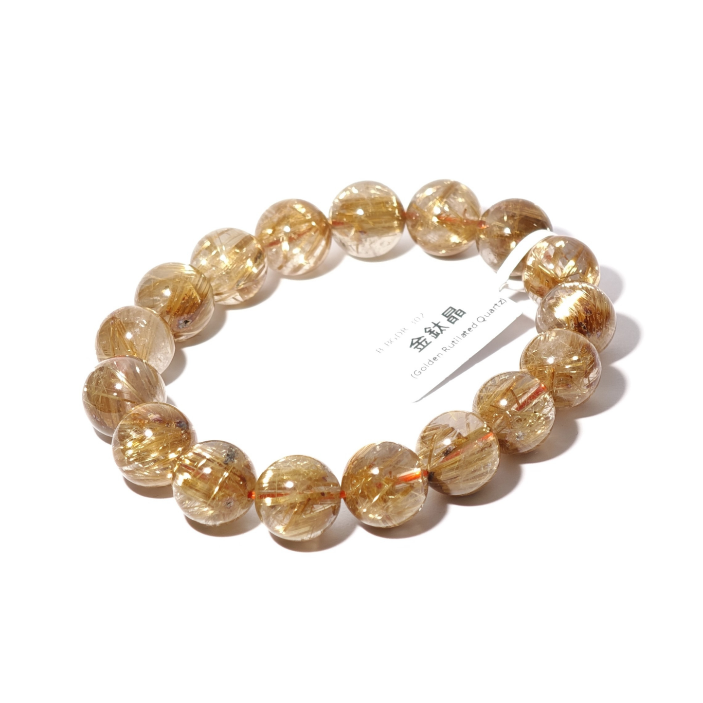 12.5mm+/- 金鈦晶(Golden Rutilated Quartz) - B-BGDR-302