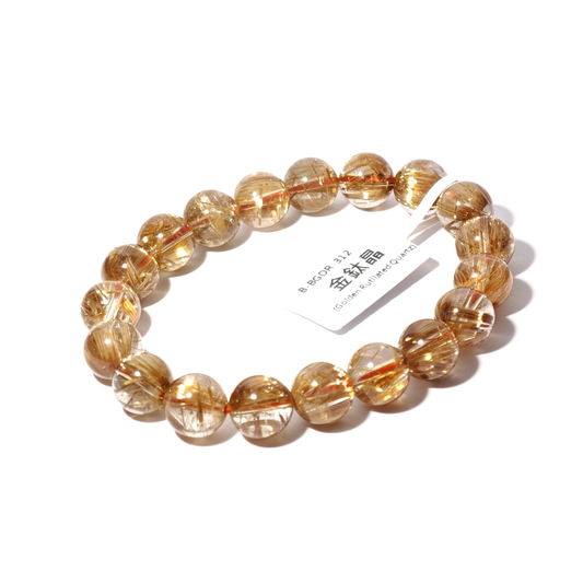 10mm+/- 金鈦晶(Golden Rutilated Quartz) - B-BGDR-312