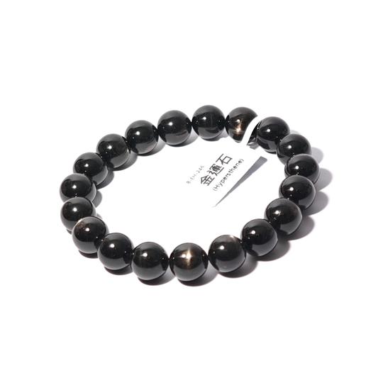 10.5mm+/- 金運石(Hypersthen) - B-EH-246