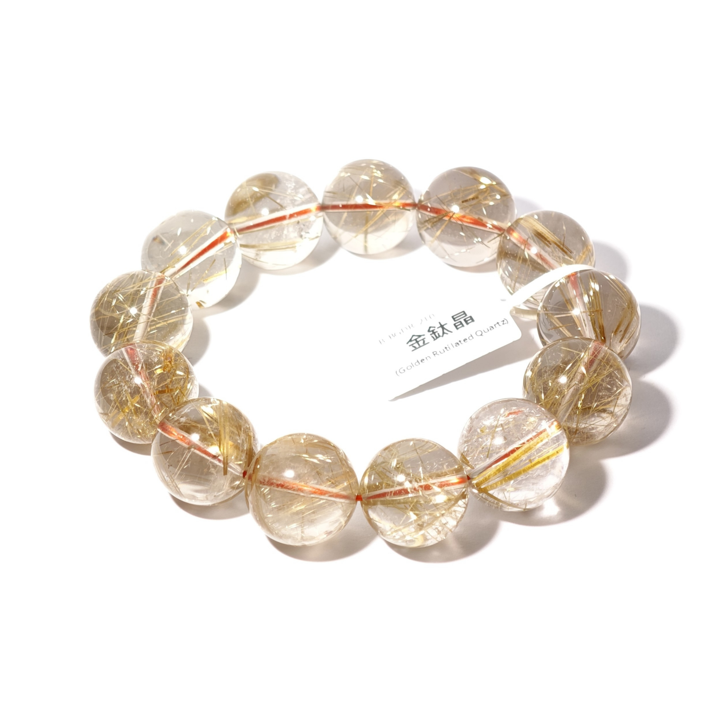 17mm+/- 金鈦晶(Golden Rutilated Quartz) - B-BGDR-210