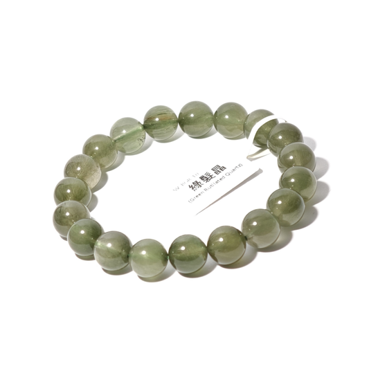 10mm+/- 綠髮晶(Green Rutilated Quartz) - SV-BGR-10