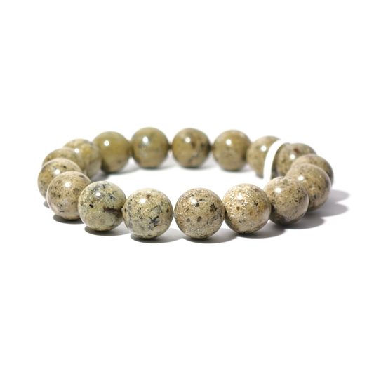 12mm+/- 熊野速玉石 - 黃綠色版本(KUMANO HAYATAMA Stone) - JP-KHS-4