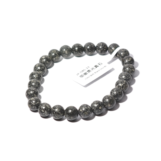 8mm+/- 御嶽黒光真石(ONTAKE Black Stone) - JP-OBS-23