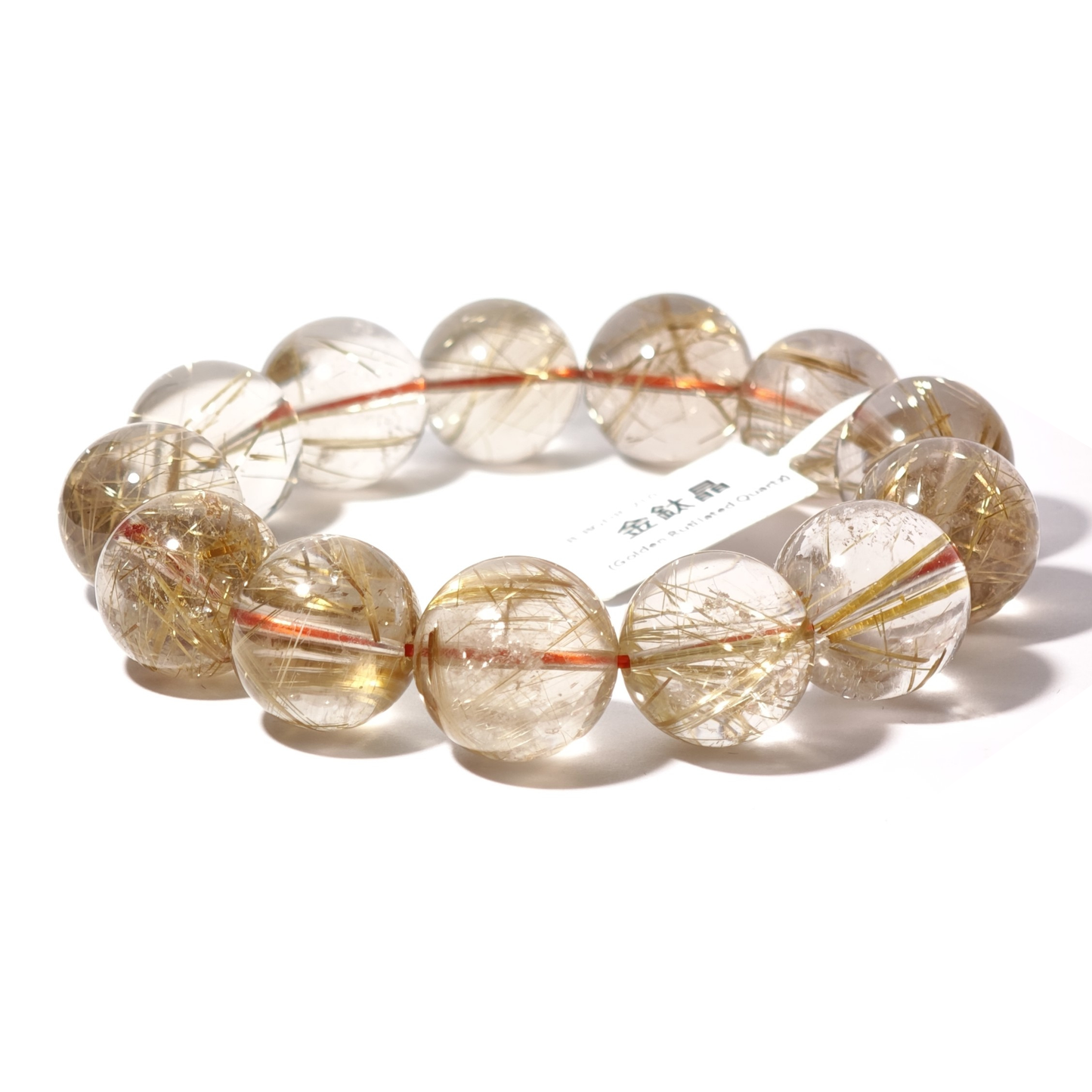 17mm+/- 金鈦晶(Golden Rutilated Quartz) - B-BGDR-210
