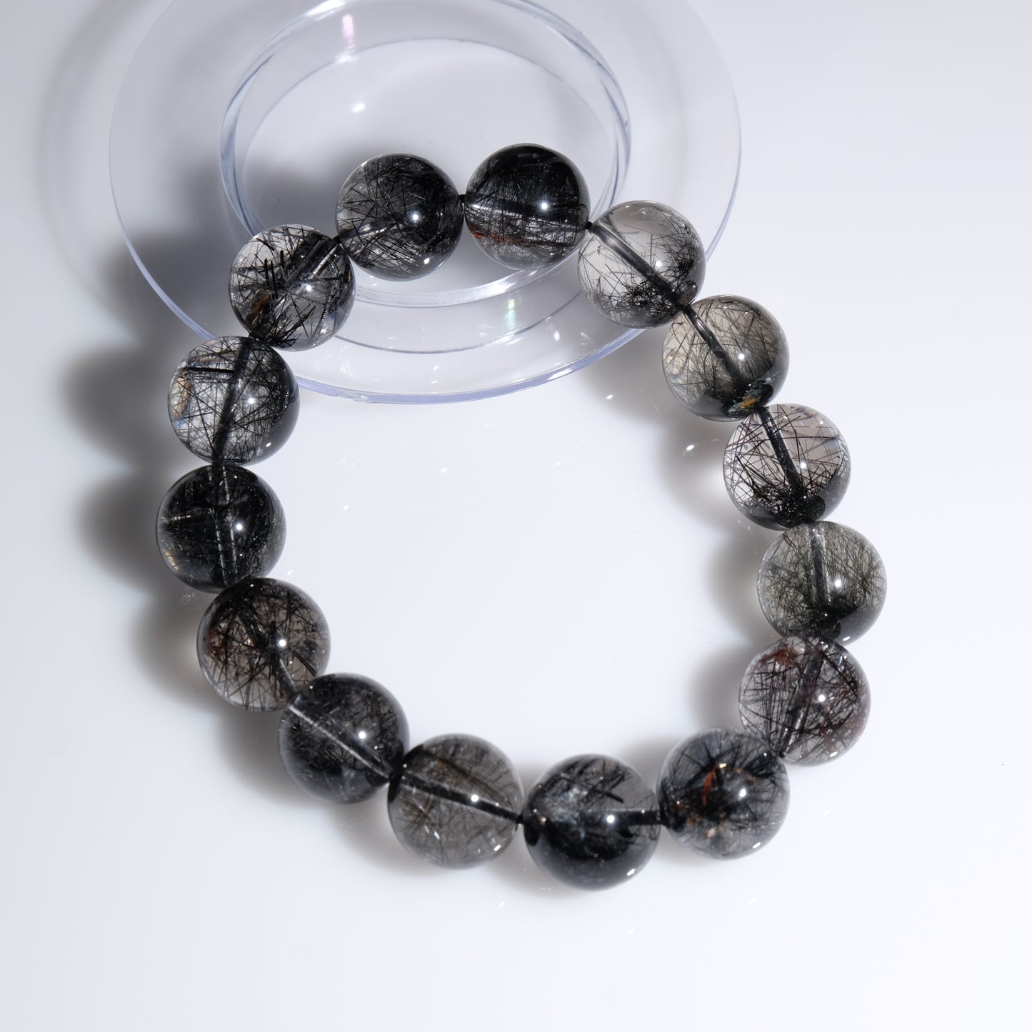 15mm+/- 黑髮晶(Black Rutilated Quartz) - B-BB-1