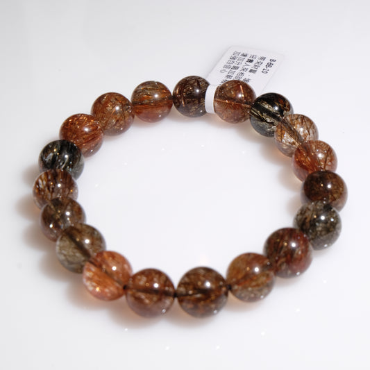 10mm+/- 金銅綠碧璽髮 - B-BB-10