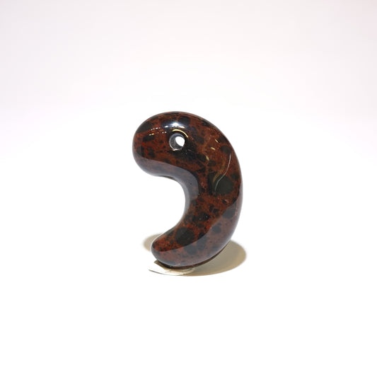 【35mm勾玉】紅十勝石(Vermillion Obsidian™) - MT-VO-3