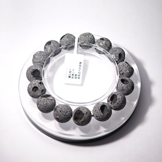 14mm+/- 三島 古富士溶岩(MISHIMA Old FUJI Lava Stone) - JP-FOJ-31