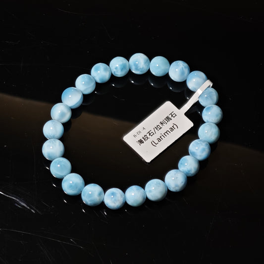 8mm+/- 海紋石/拉利瑪石(Larimar) - B-DL-4