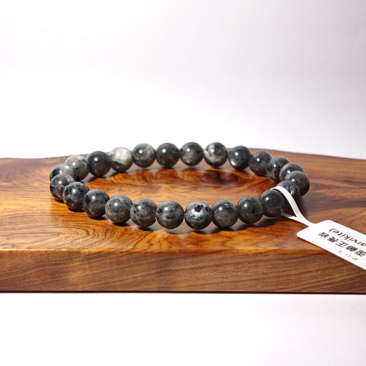 8mm+/- 歪鹼正長岩(Larvikite) - JP-LE-9