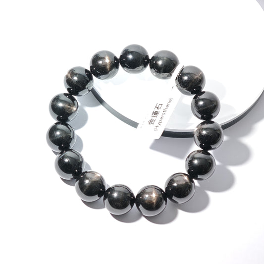 14mm+/- 金運石(Hypersthen) - B-EH-253