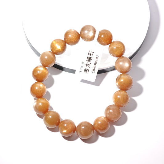 12mm+/- 金太陽石(Sunstone) - B-TSS-38