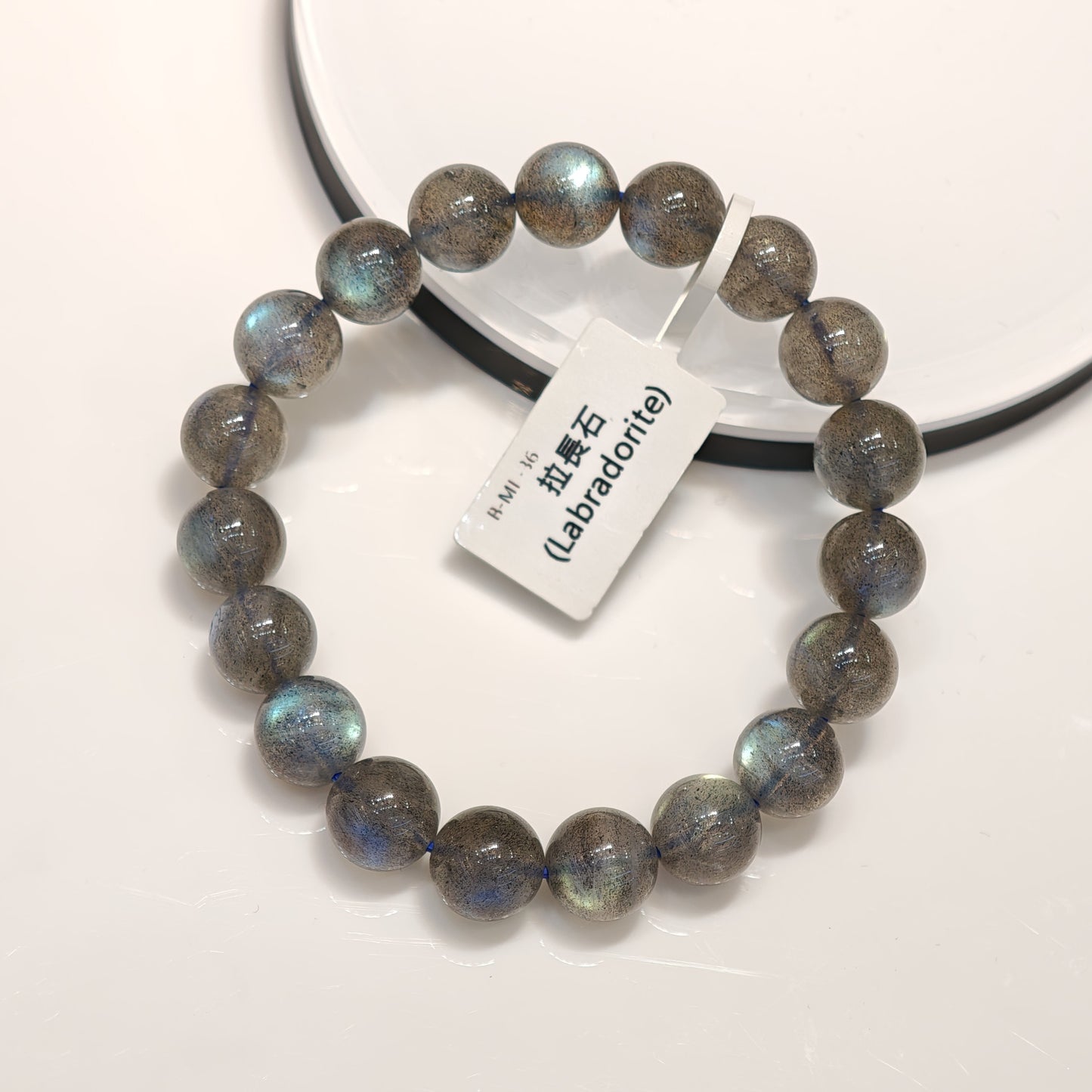 10mm+/- 拉長石(Labradorite) - B-ML-36