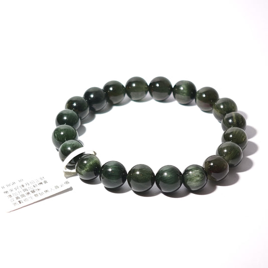 9.5mm+/- 綠髮晶(Green Rutilated Quartz) - B-BGR-30