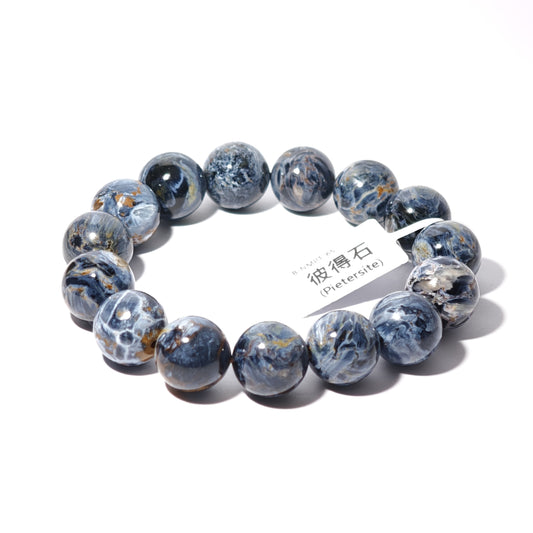 14mm+/- 彼得石(Pietersite)(貼近牛仔藍顏色) - B-NMPT-65