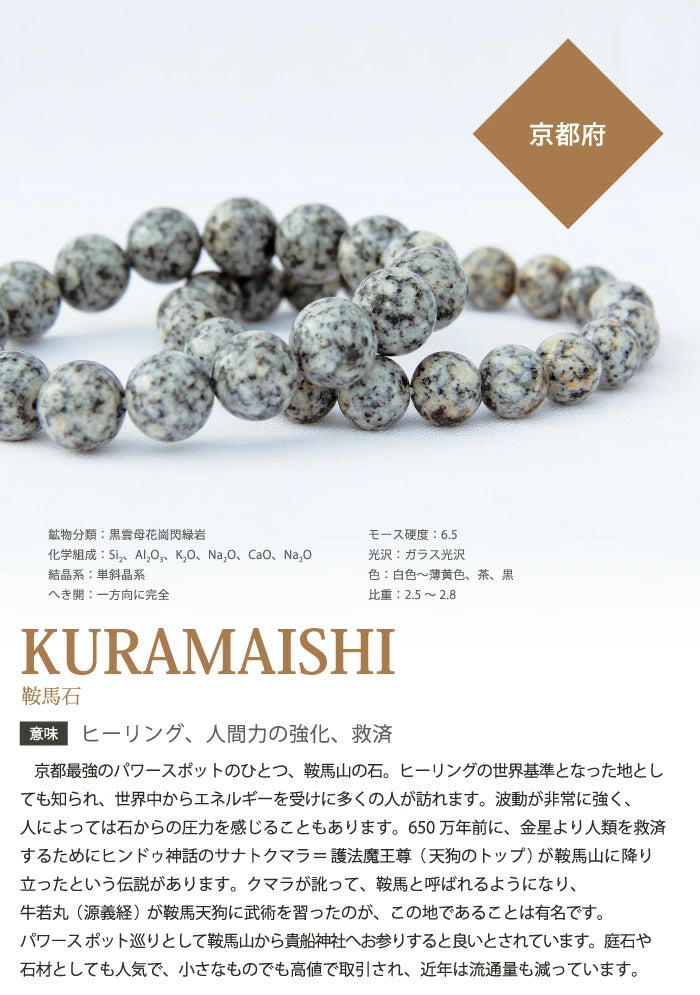 10mm+/- 鞍馬石(Kuramaishi) 配日本證書 - JP-KR-7